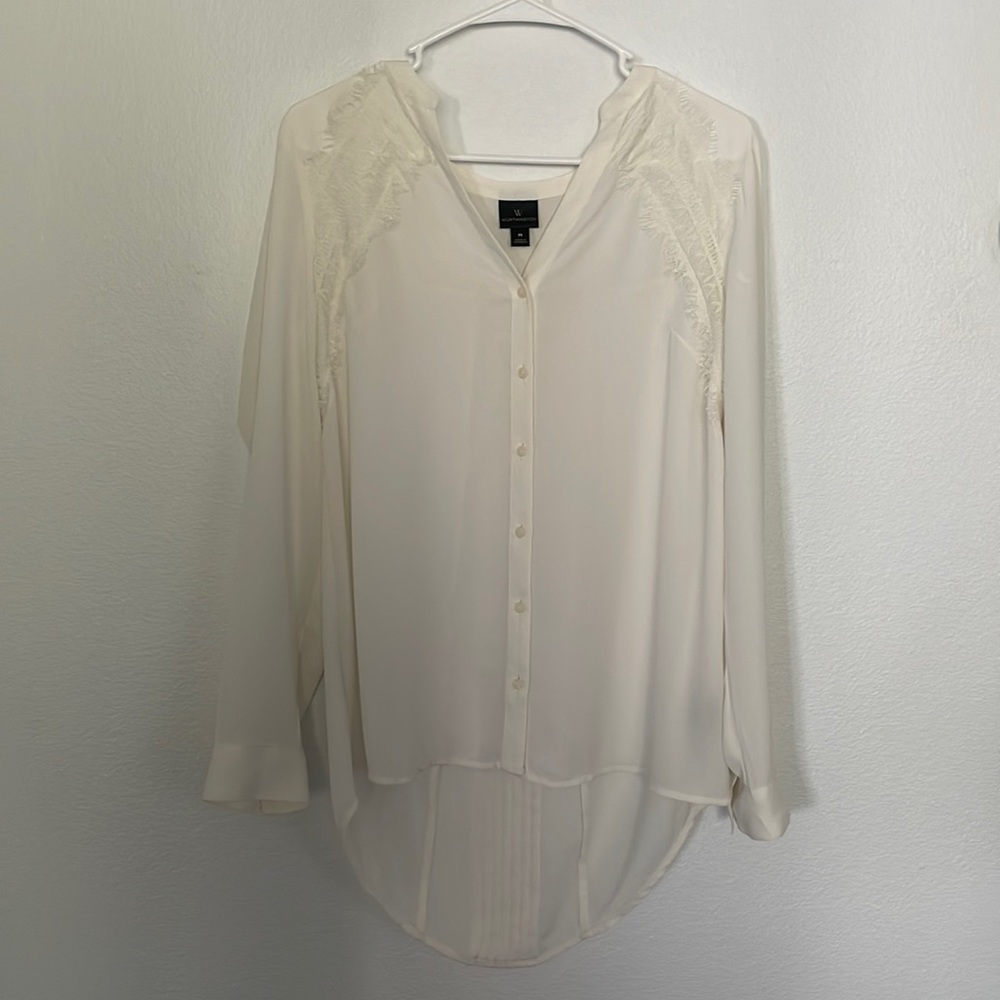 Worthington Long-Sleeved White Top